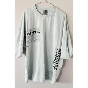 Mens Authentic Twenty Eight Graphic Tshirt Size M‎ Light Blue